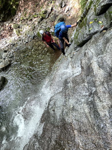 2020.8.2　マスキ嵐沢（沢登り）