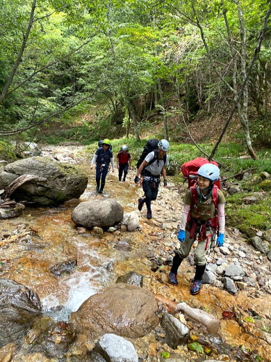 2020.9.21-22　根羽沢大薙沢左俣（沢登り）