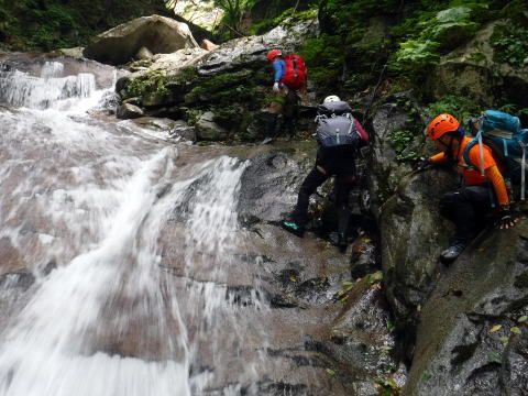 2020.8.8　鶏冠谷右俣（沢登り）