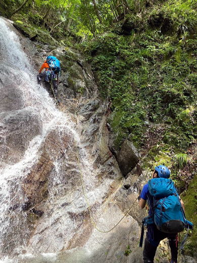 2020.8.2　マスキ嵐沢（沢登り）