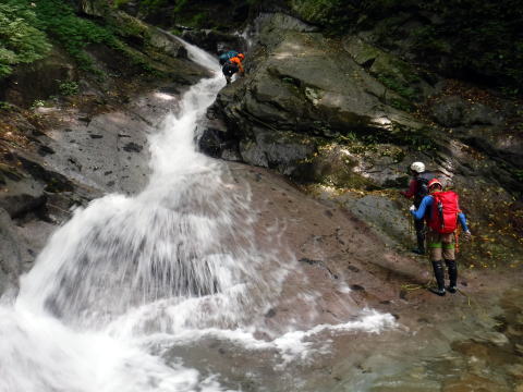 2020.8.8　鶏冠谷右俣（沢登り）