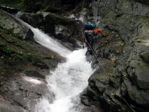 2020.8.8　鶏冠谷右俣（沢登り）