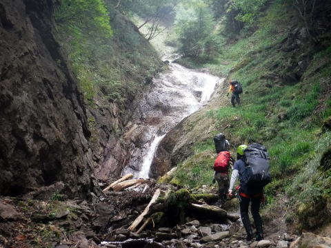 2020.9.21-22　根羽沢大薙沢左俣（沢登り）