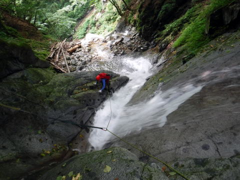 2020.8.8　鶏冠谷右俣（沢登り）