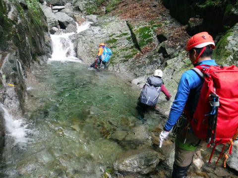 2020.8.8　鶏冠谷右俣（沢登り）