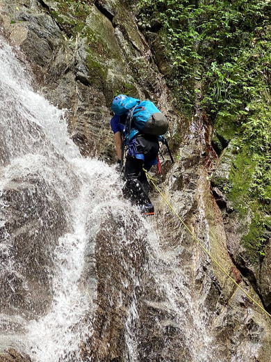 2020.8.2　マスキ嵐沢（沢登り）