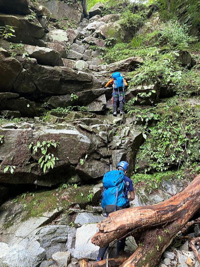 2020.8.2　マスキ嵐沢（沢登り）