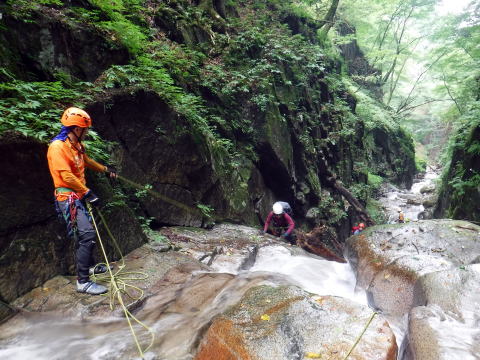 2020.8.8　鶏冠谷右俣（沢登り）