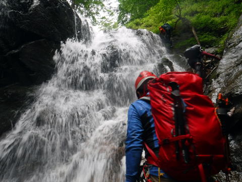 2020.8.8　鶏冠谷右俣（沢登り）