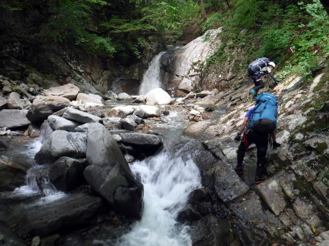 2020.8.9-10　釜ノ沢西俣（沢登り）