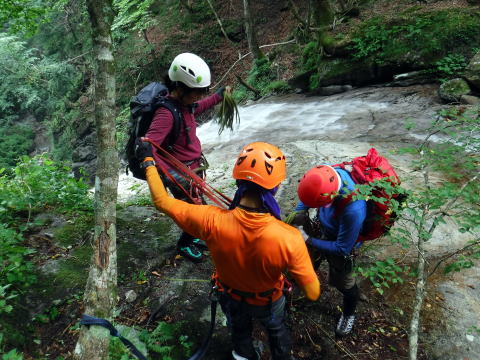 2020.8.8　鶏冠谷右俣（沢登り）