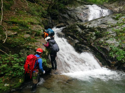 2020.8.8　鶏冠谷右俣（沢登り）