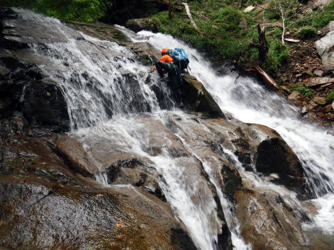 2020.8.8　鶏冠谷右俣（沢登り）