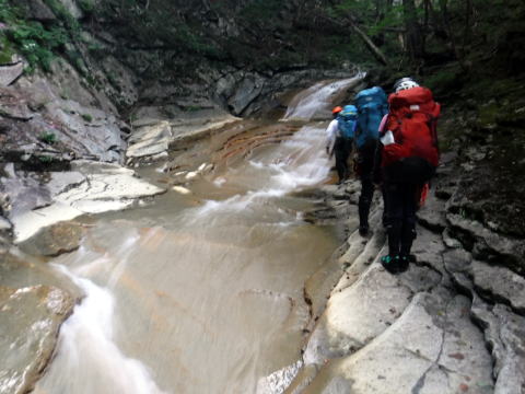 2020.8.9-10　釜ノ沢西俣（沢登り）