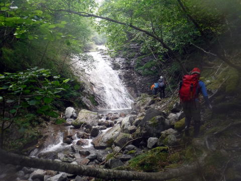 2020.8.8　鶏冠谷右俣（沢登り）