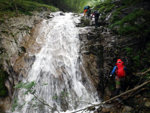 2020.8.8　鶏冠谷右俣（沢登り）