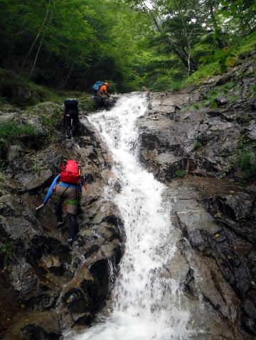 2020.8.8　鶏冠谷右俣（沢登り）