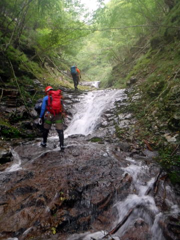 2020.8.8　鶏冠谷右俣（沢登り）