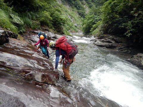 2016.7.17-19　東黒沢～ナルミズ沢（沢登り）