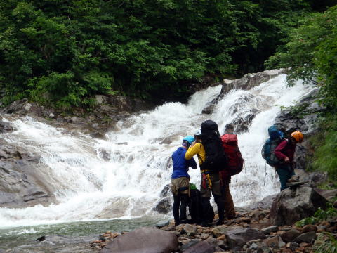2016.7.17-19　東黒沢～ナルミズ沢（沢登り）