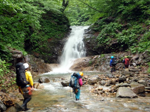 2016.7.17-19　東黒沢～ナルミズ沢（沢登り）
