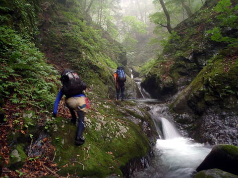 2016.7.23-24　大荒川谷（沢登り）