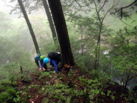 2016.7.23-24　大荒川谷（沢登り）