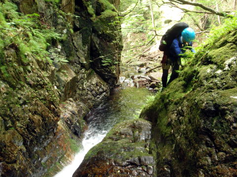 2016.7.23-24　大荒川谷（沢登り）