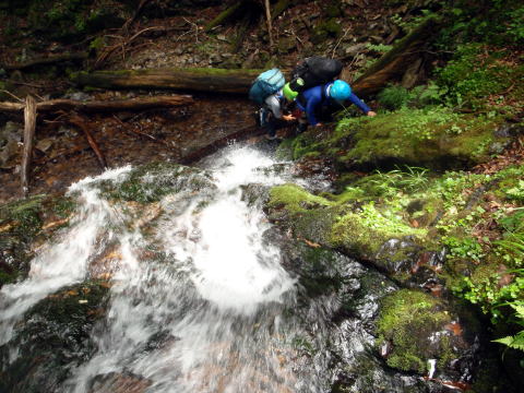 2016.7.23-24　大荒川谷（沢登り）