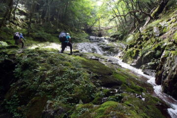 2016.7.23-24　大荒川谷（沢登り）