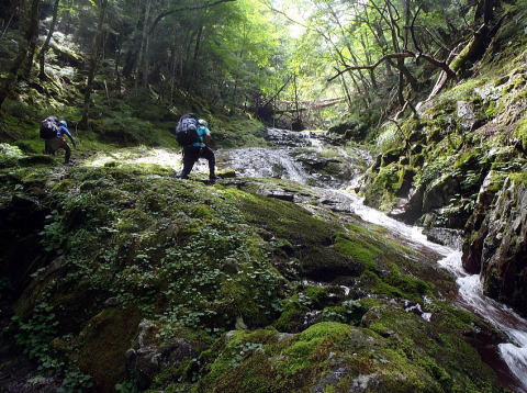 2016.7.23-24　大荒川谷（沢登り）