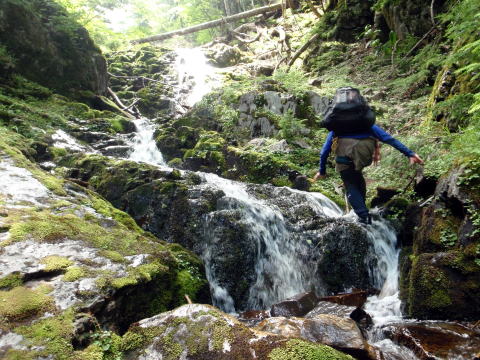 2016.7.23-24　大荒川谷（沢登り）
