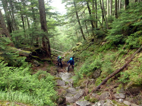 2016.7.23-24　大荒川谷（沢登り）
