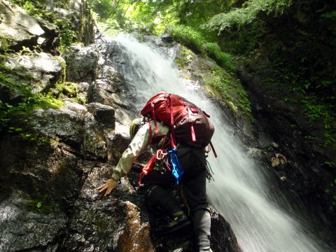 2016.6.12　水無川本谷（F5まで）＆丹沢 懸垂岩（沢登り）