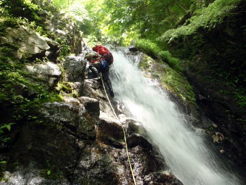 2016.6.12　水無川本谷（F5まで）＆丹沢 懸垂岩（沢登り）