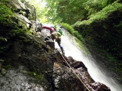 2016.6.12　水無川本谷（F5まで）＆丹沢 懸垂岩（沢登り）
