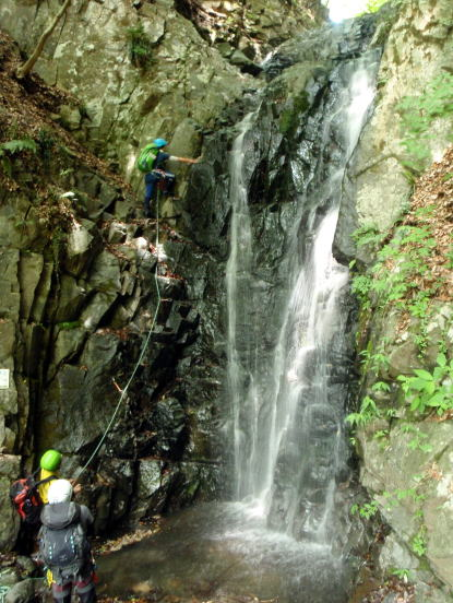 2017.6.10　丹沢懸垂岩 新茅ノ沢（沢登り）