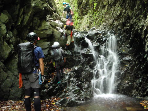 2017.6.10　丹沢懸垂岩 新茅ノ沢（沢登り）