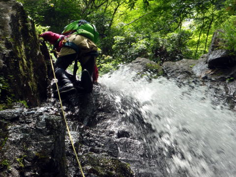 2016.6.12　水無川本谷（F5まで）＆丹沢 懸垂岩（沢登り）
