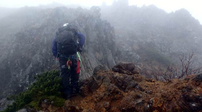 2016.10.8～10　阿弥陀岳南稜＆中央稜（尾根歩き）
