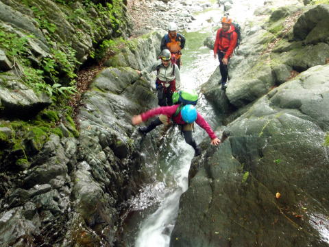 2016.6.12　水無川本谷（F5まで）＆丹沢 懸垂岩（沢登り）