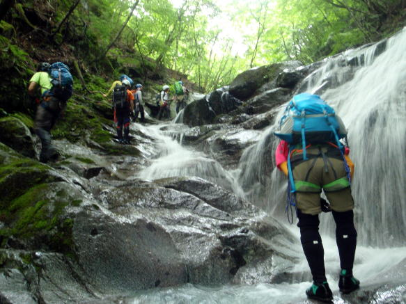 2017.7.2　モロクボ沢（沢登り）