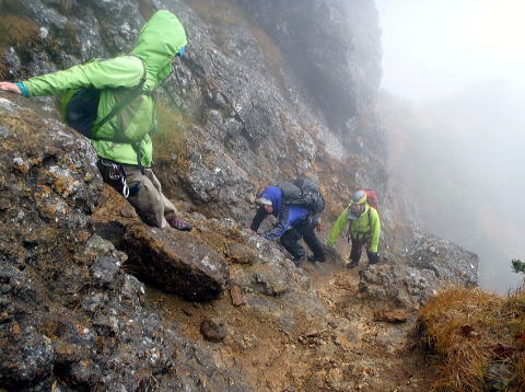 2016.10.8～10　阿弥陀岳南稜＆中央稜（尾根歩き）
