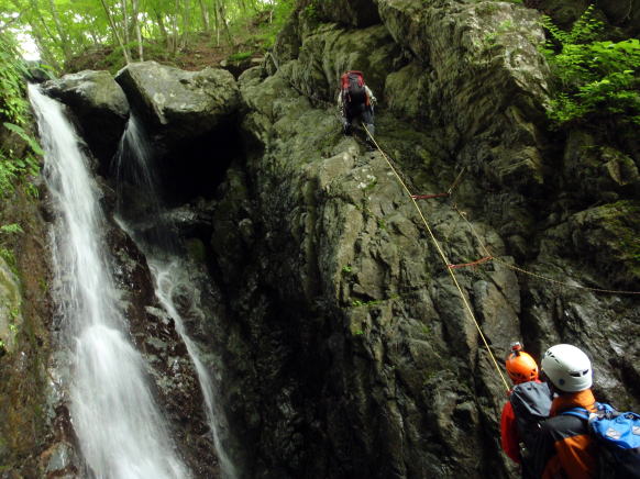 2016.6.12　水無川本谷（F5まで）＆丹沢 懸垂岩（沢登り）