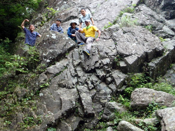 2017.9.10　丹沢 懸垂岩（岩トレ）