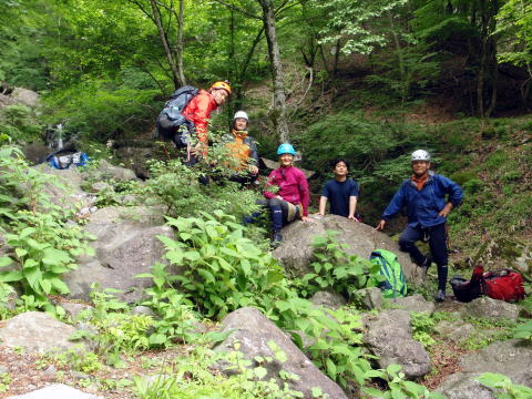 2016.6.12　水無川本谷（F5まで）＆丹沢 懸垂岩（沢登り）