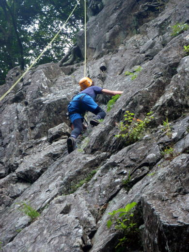 2017.9.10　丹沢 懸垂岩（岩トレ）