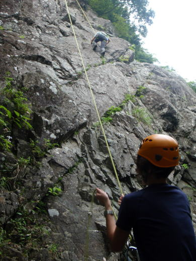 2017.9.10　丹沢 懸垂岩（岩トレ）