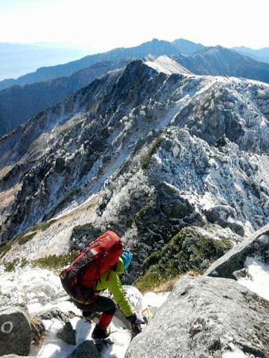 2016.11.3-7　中央アルプス縦走（将棋頭山 木曽駒ヶ岳 宝剣岳 空木岳 南駒ヶ岳 越百山 念丈岳 大島山 本高森山）（尾根歩き）