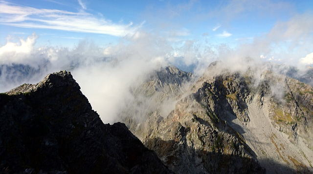 2017.9.17-20　槍ヶ岳 大キレット 奥穂高岳（尾根歩き）